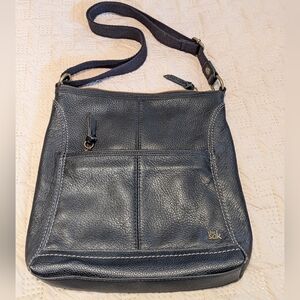 The Sak Iris Black Leather Crossbody bag